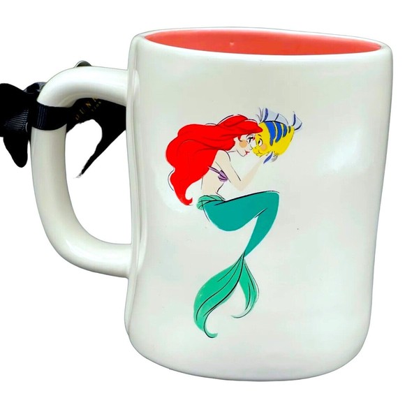 Rae Dunn New 2022! Disney Princess Ariel LITTLE MERMAID Two Sided Coffee Mug LL - Picture 4 of 7
